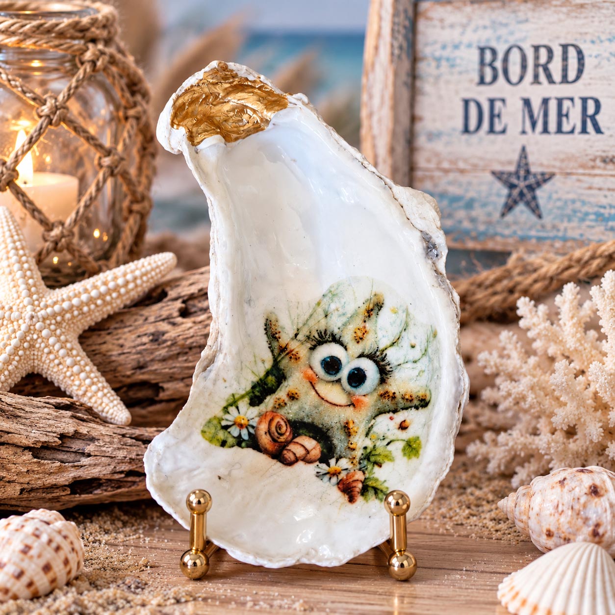Coquille décorative artisanale – Création unique