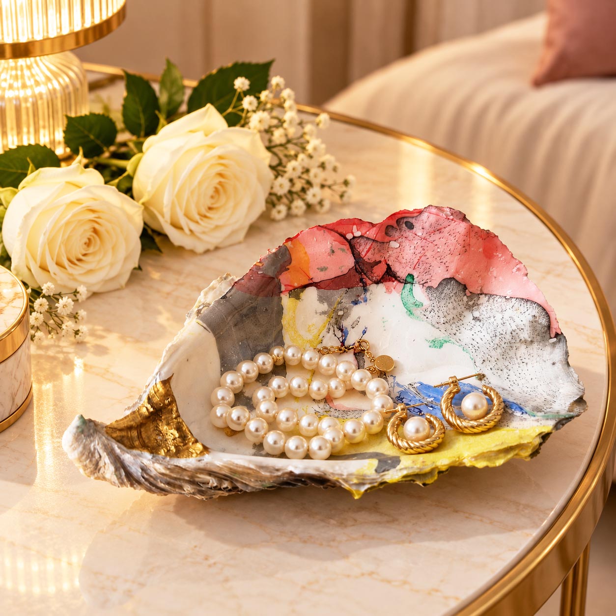 Coquille décorative artisanale – Création unique