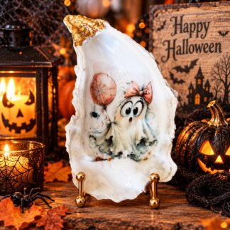 Coquille décorative artisanale Halloween – Création unique