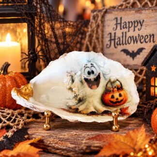 Coquille décorative artisanale Halloween – Création unique