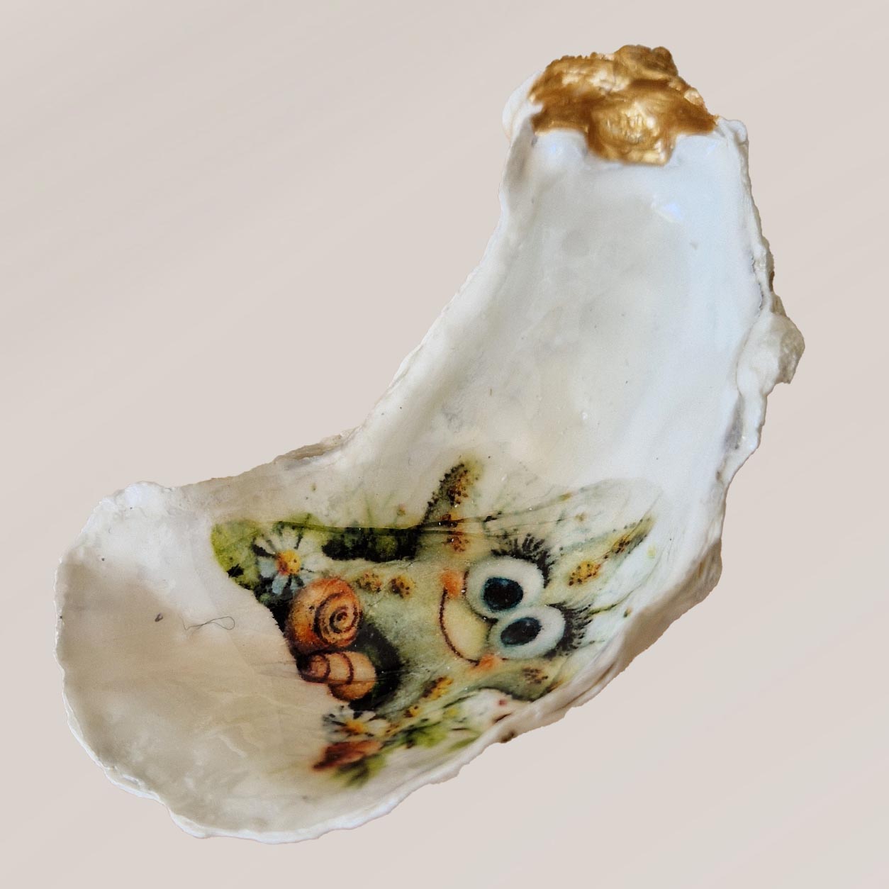 Coquille décorative artisanale de Noël – Création unique – Image 3