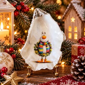 Coquille décorative artisanale de Noël – Création unique