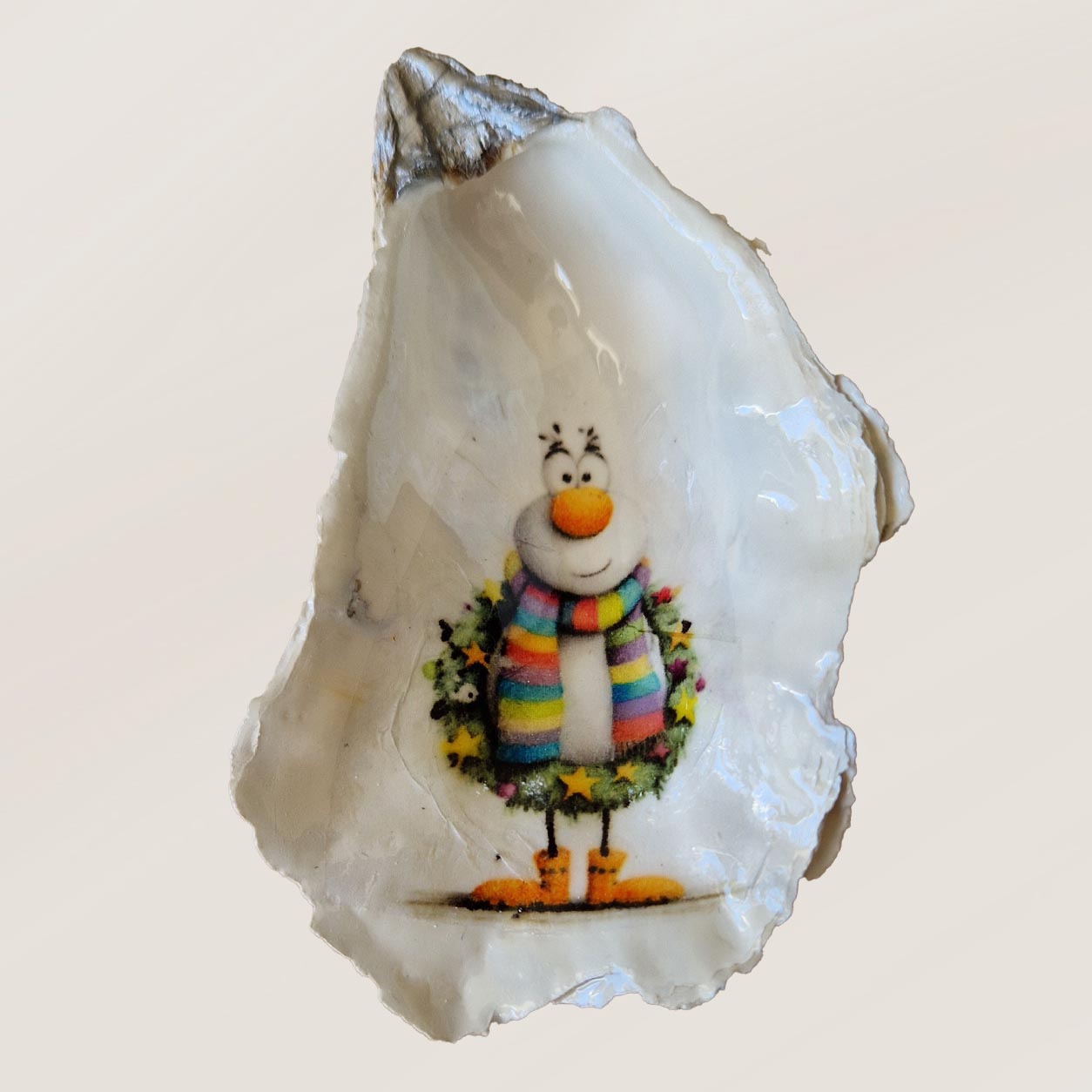 Coquille décorative artisanale de Noël – Création unique – Image 2
