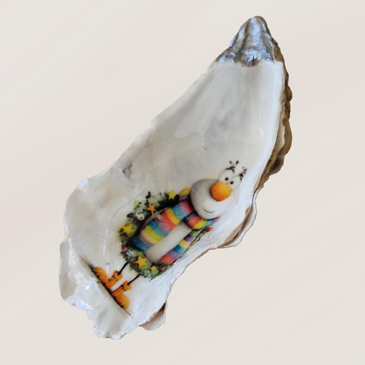 Coquille décorative artisanale de Noël – Création unique – Image 3