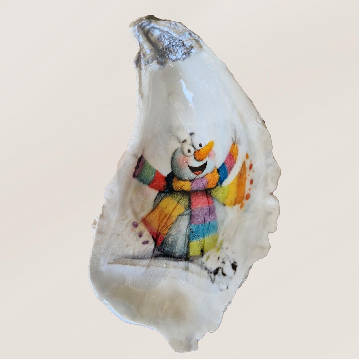 Coquille décorative artisanale de Noël – Création unique – Image 2