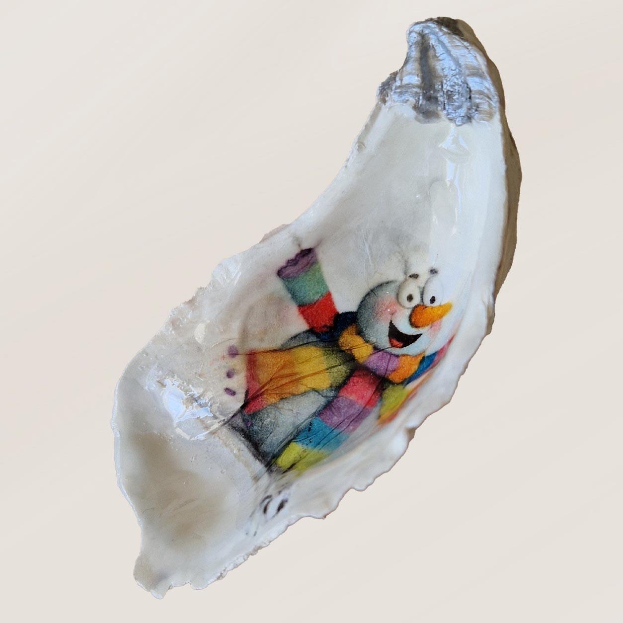 Coquille décorative artisanale de Noël – Création unique – Image 3