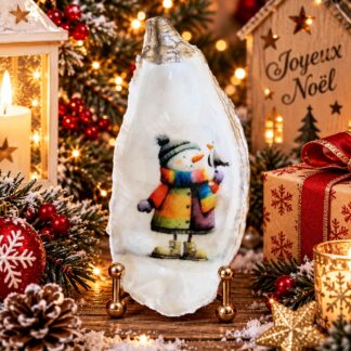 Coquille décorative artisanale de Noël – Création unique