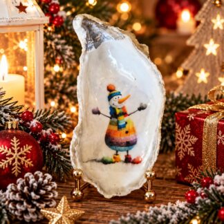 Coquille décorative artisanale de Noël – Création unique