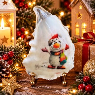 Coquille décorative artisanale de Noël – Création unique
