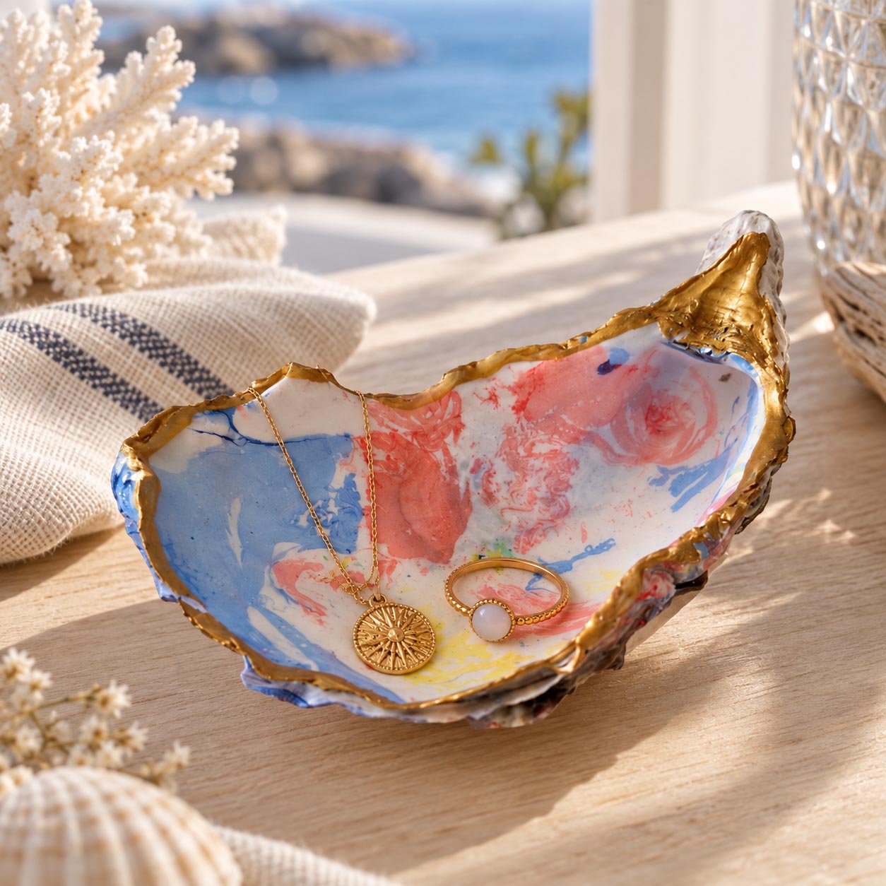 Coquille décorative porte bijoux - Gamme Evasion