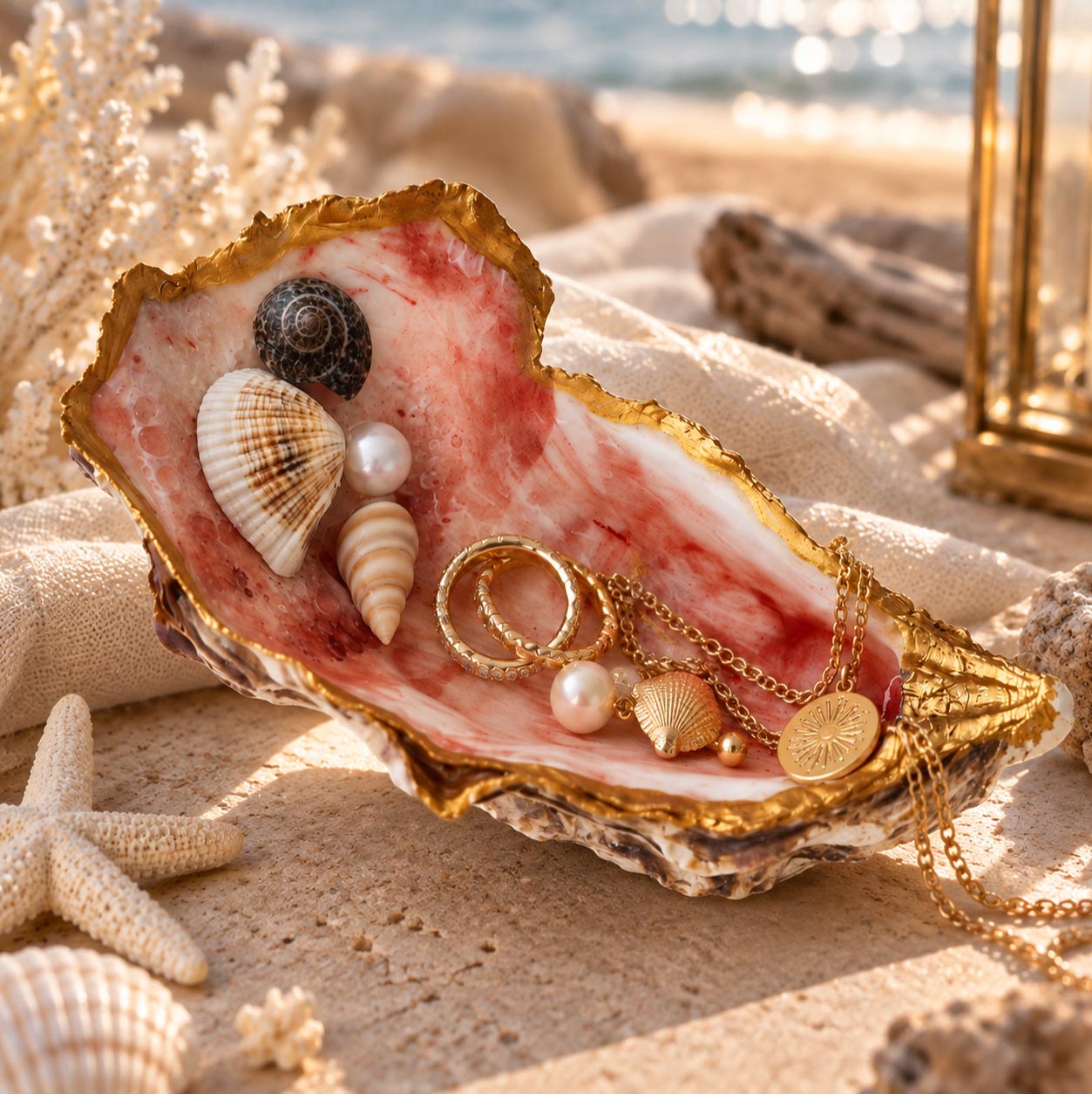 Coquille décorative porte bijoux - Gamme Evasion