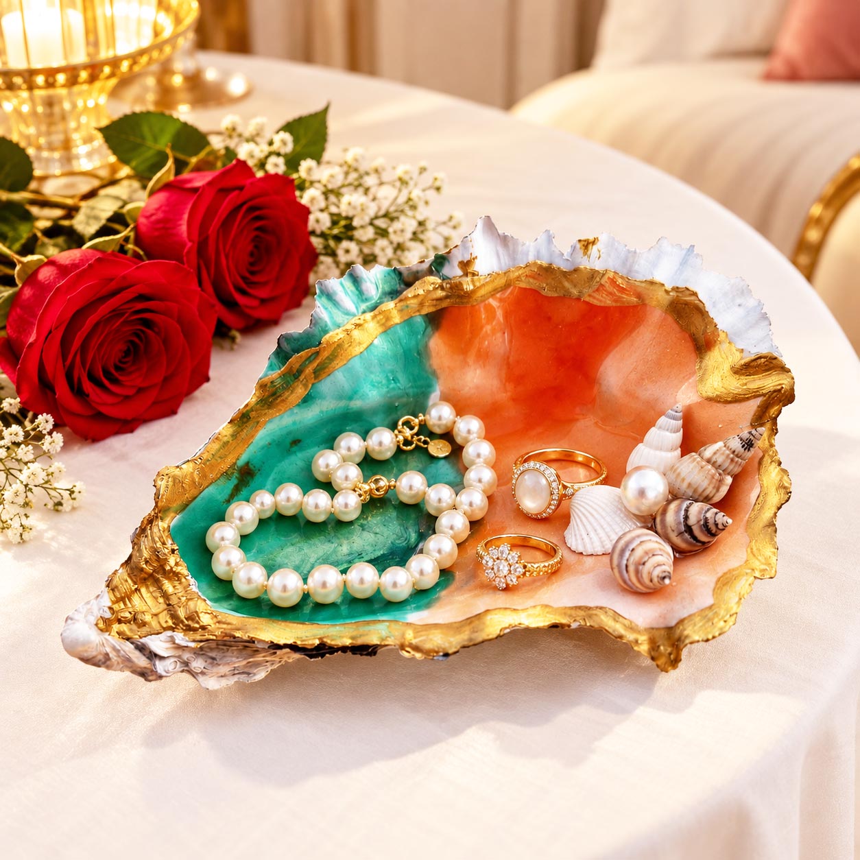 Coquille décorative artisanale – Création unique